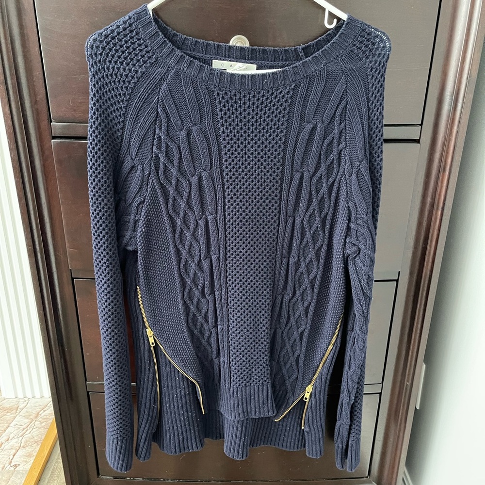 CAbi sweater Large, navy blue